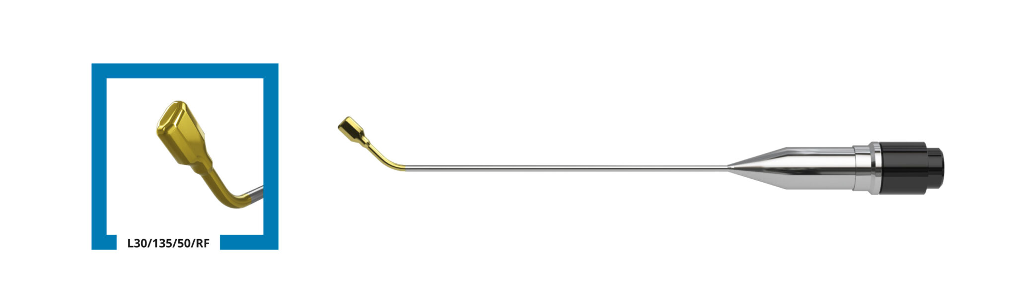 The L-30/135/50/RF cryoprobe, developed for targeted treatment of the posterior nasal cavity
